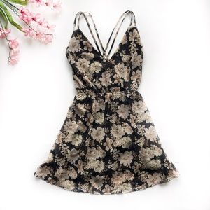 Nordstrom BP Floral Cross Back Dress - Small